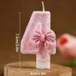 New Number Cake Candle Pink Glitter Birthday Candle 1 2 3 4 5 6 7 8 9 3D Number Candle Cake Topper Birthday Party Cake Decor