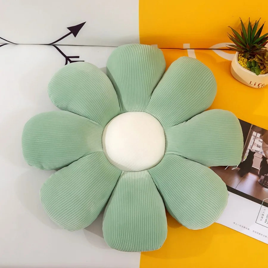 @Daisy Flower Plush Cushion Colorful Petal Throw Pillow Plush Toy Sofa Cushion Home Decoration Office Nap Headrest Pillow Gift