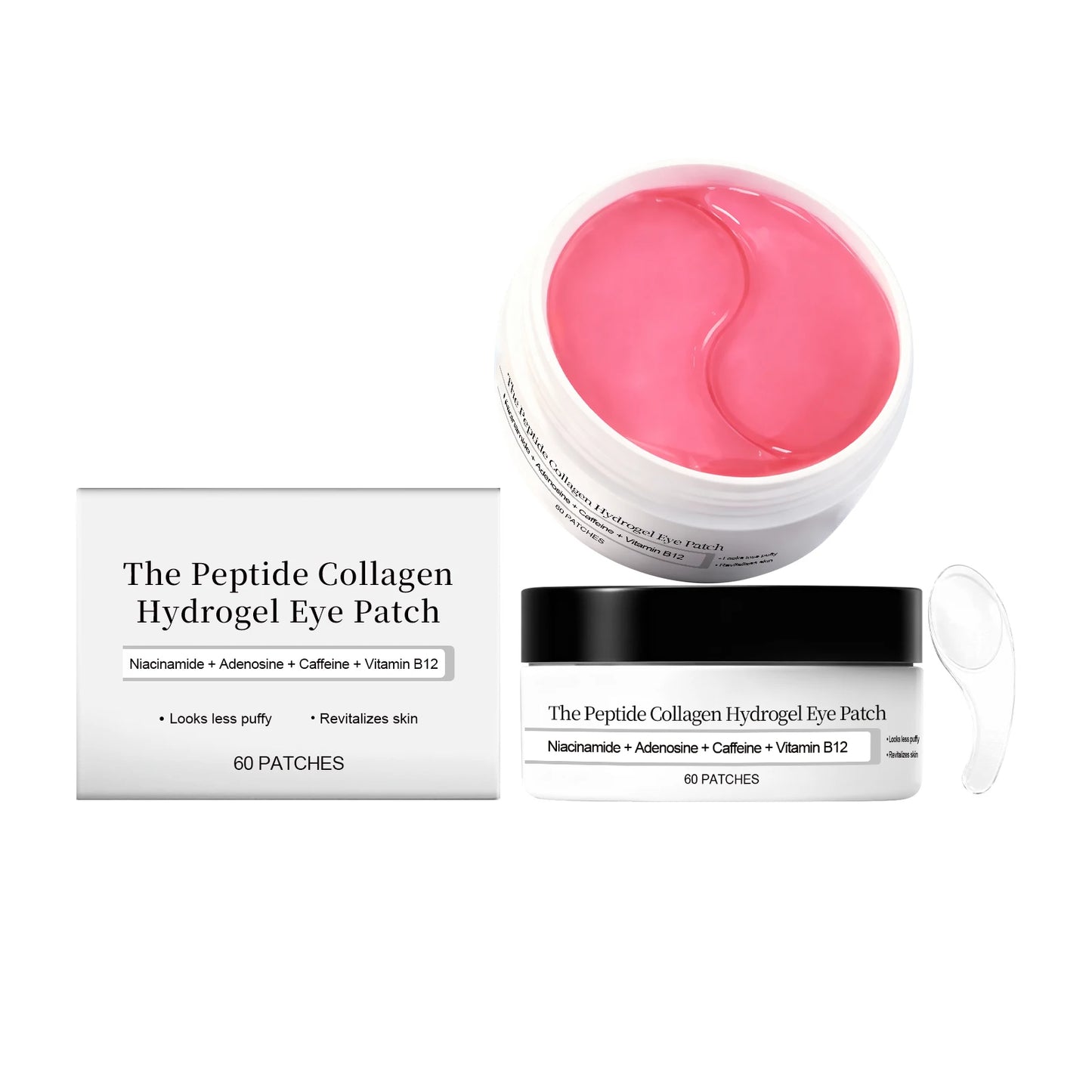 Peptide Collagen Hydrogel Eye Patch Reduce Wrinkles Dark Circles With Copper Peptide Niacinamide Firming Hydrating Gel Eye Pads