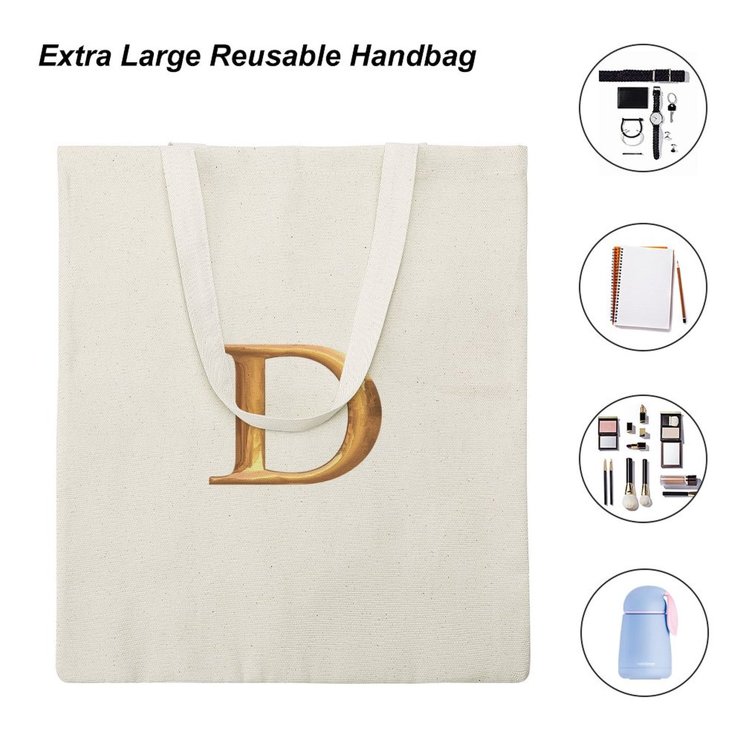 Canvas Tote Bag-13.4"x15.8"/34x40cm