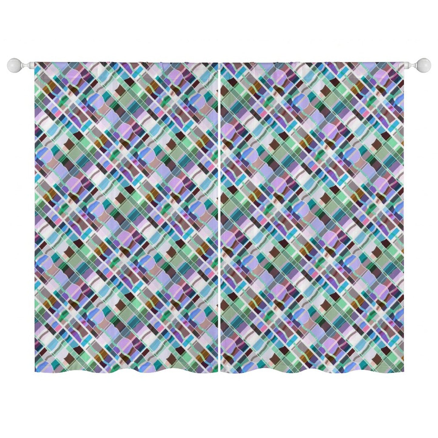 Sheer Curtain Colorful