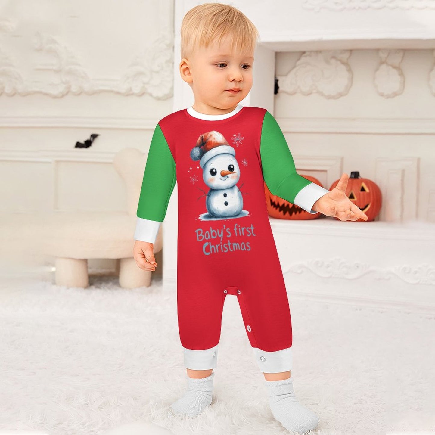 Baby's First Christmas Baby Romper