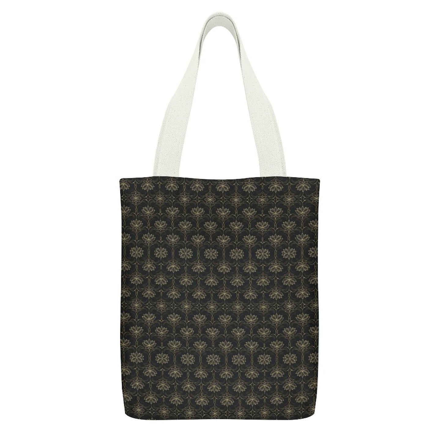 Canvas Material Tote Bags with Interior Pocket