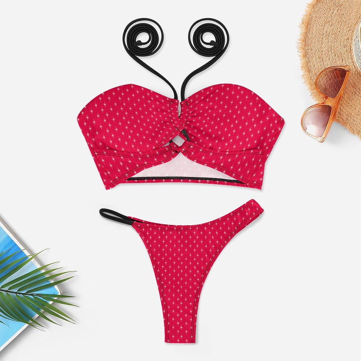 Red Custom Design Bikini Swimsuit