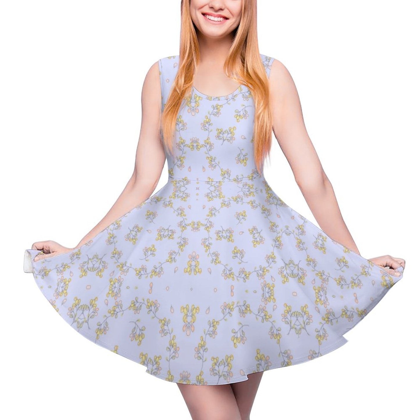 Round Neck Sleeveless Dress Styles TQ