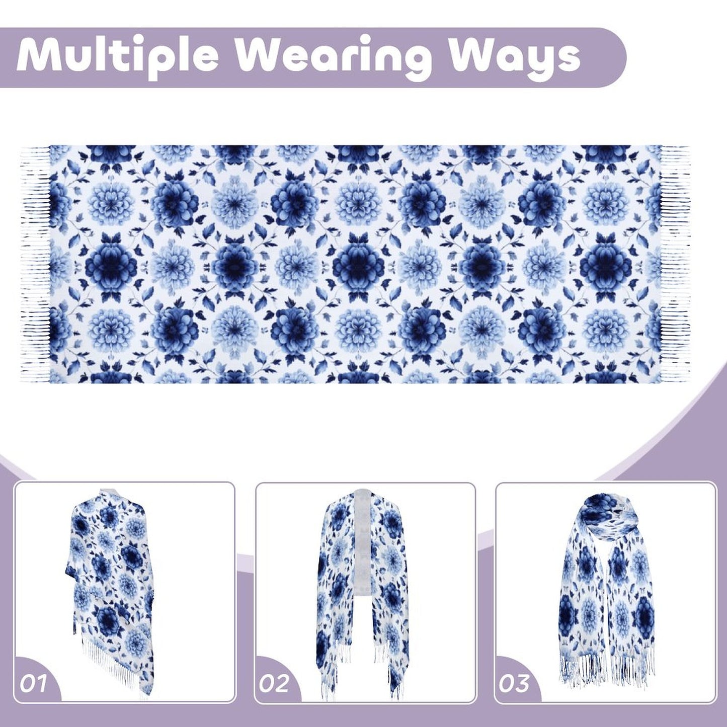 Cashmere-like Tassel Scarf