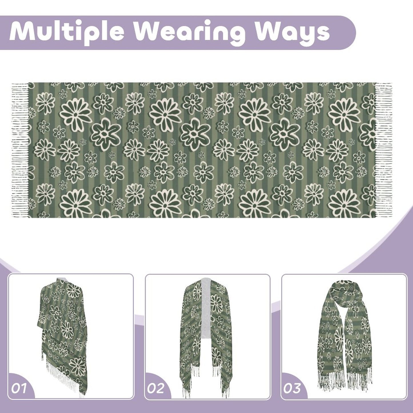 Cashmere-like Tassel Scarf