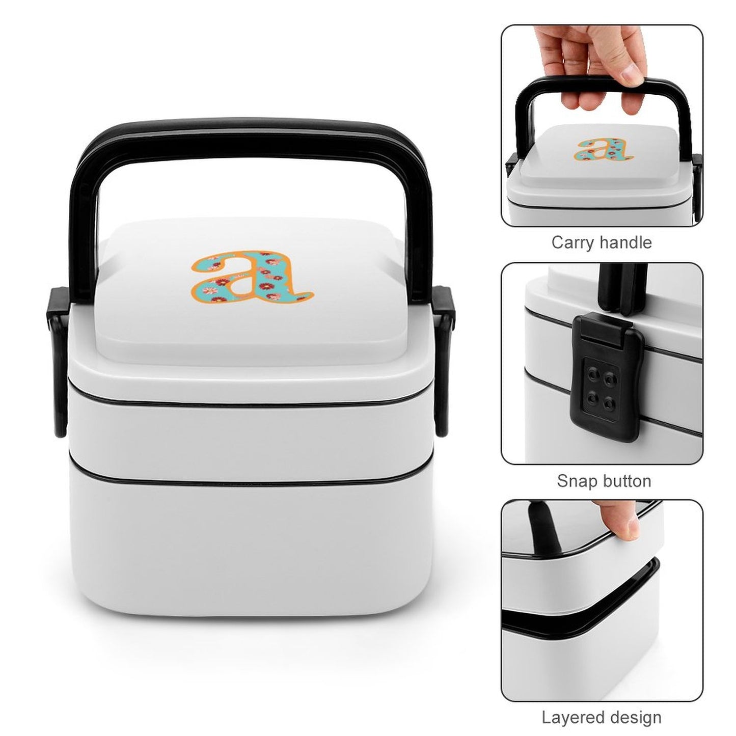 2-Tier Stackable Bento Lunch Box