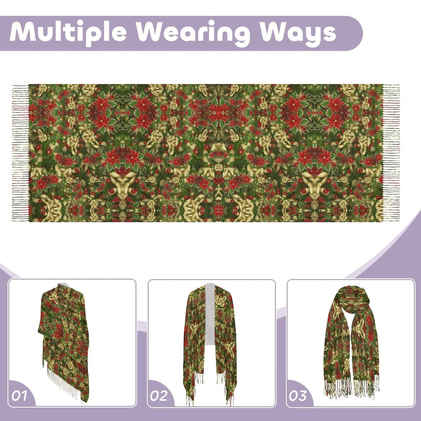 Cashmere-like Tassel Scarf