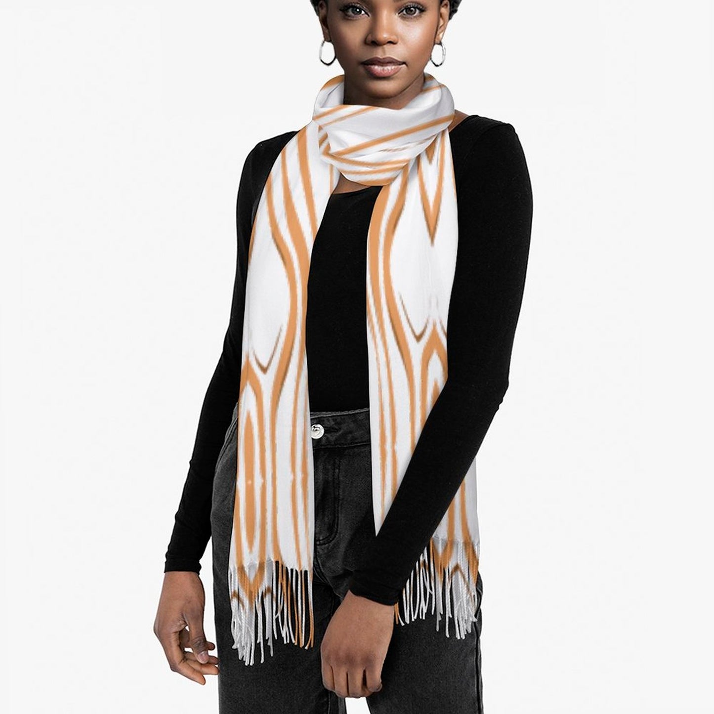 Cashmere-like Tassel Scarf