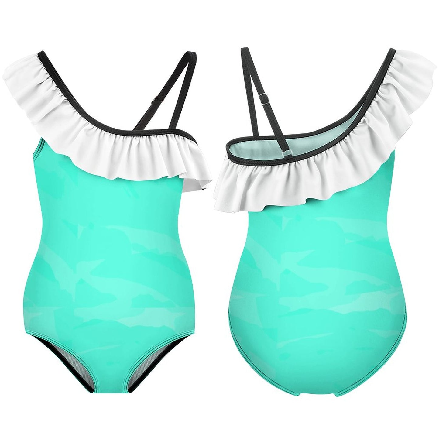 Ruffled One-Piece Swimsuit for Girls
