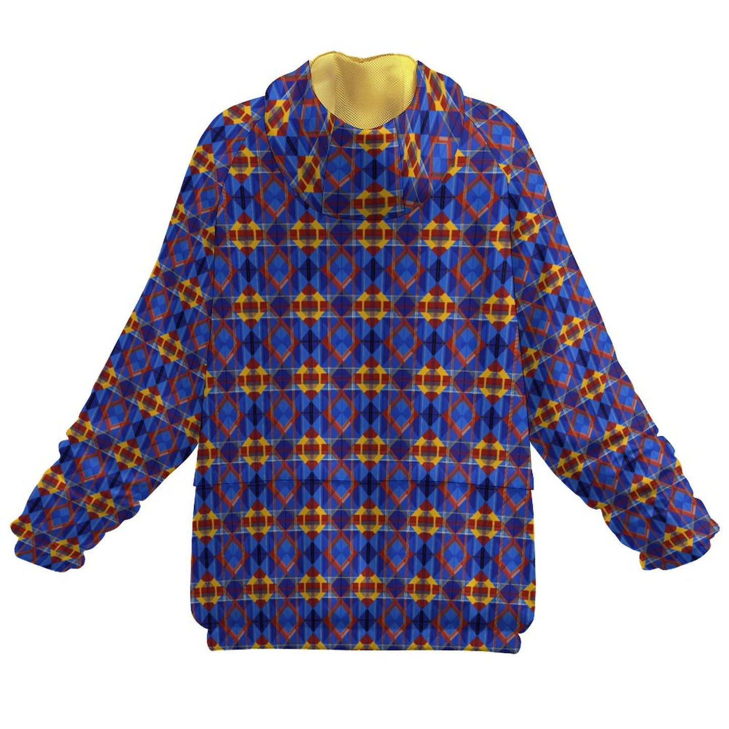 Double-Layered Hoodie with Pockets(All-Over Printing)