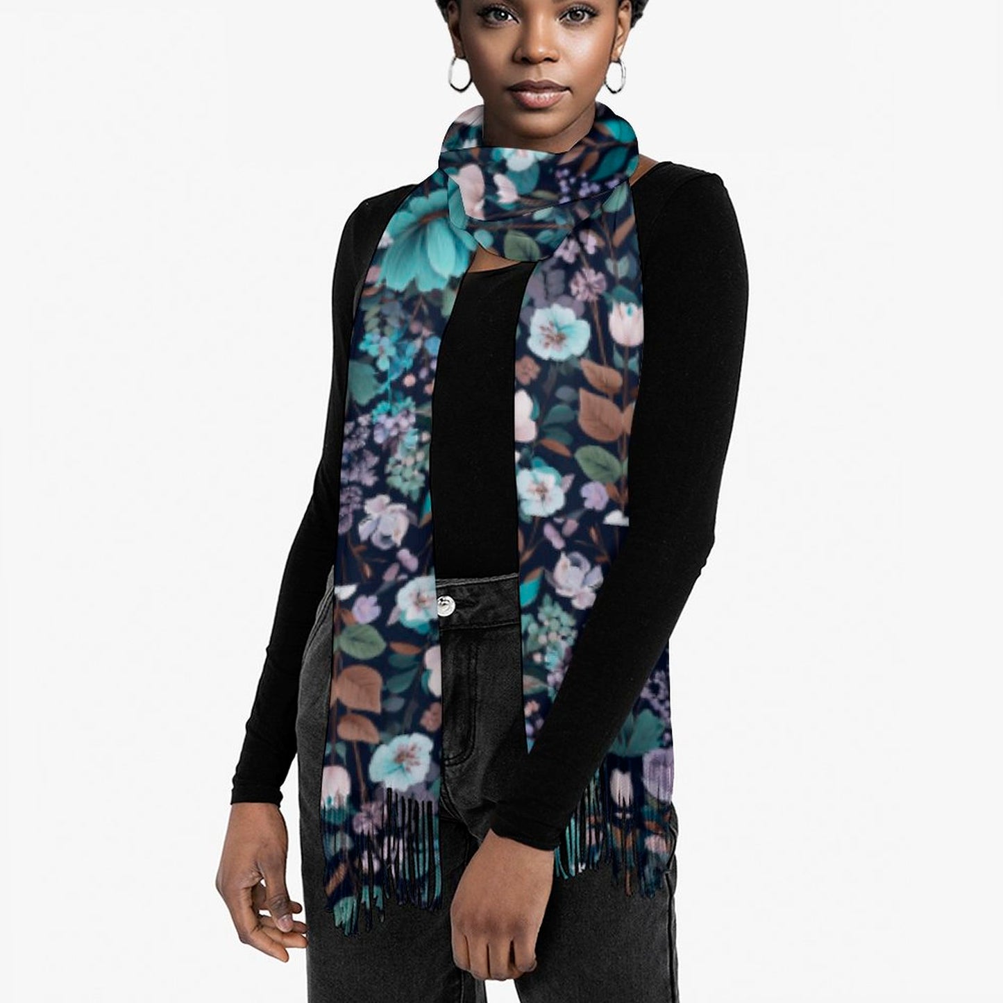 Cashmere-like Tassel Scarf