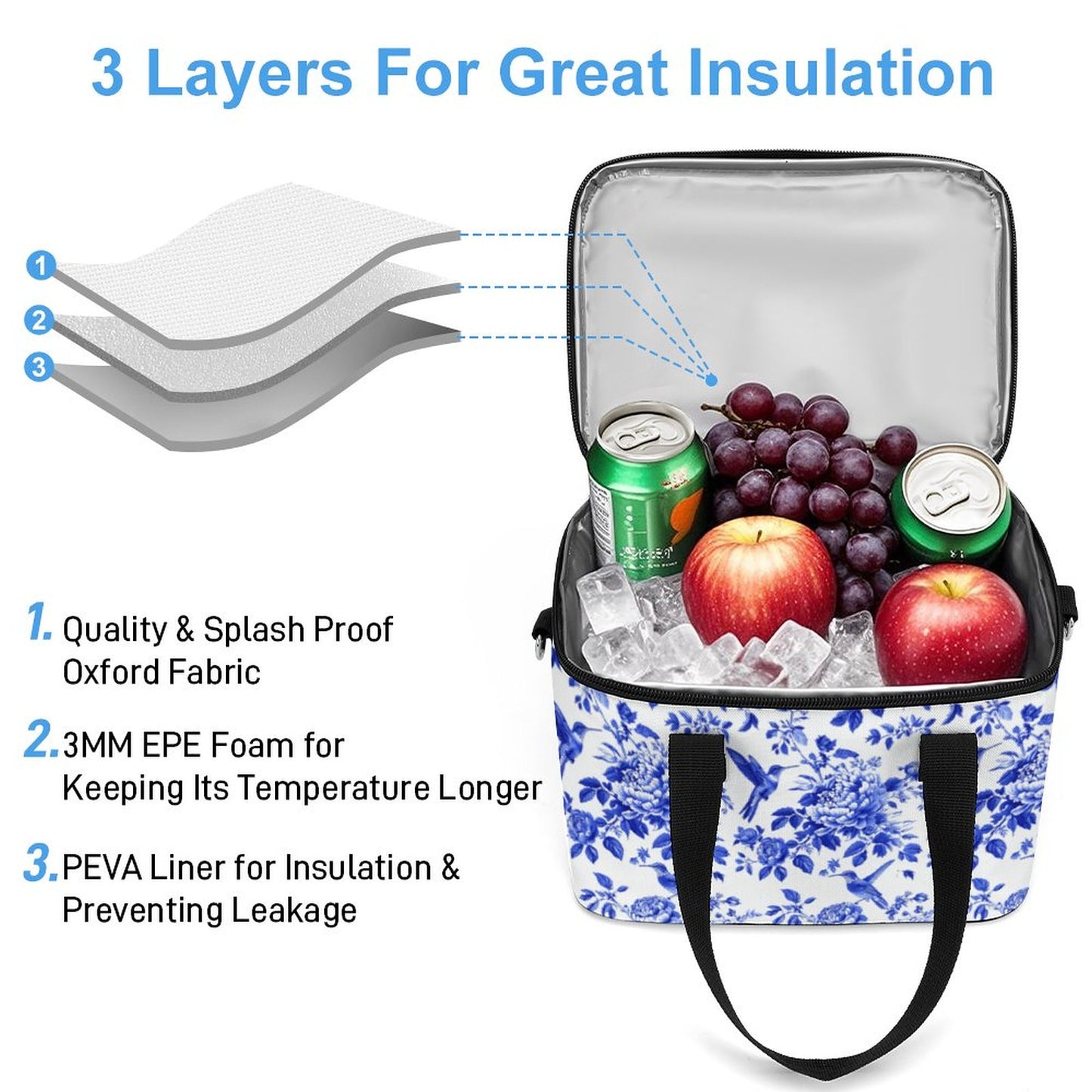 Portable Cooler Bag(All-Over Printing)