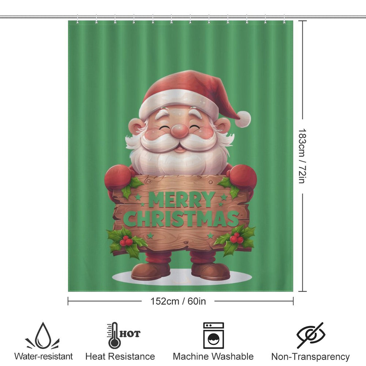 Christmas Shower Curtain