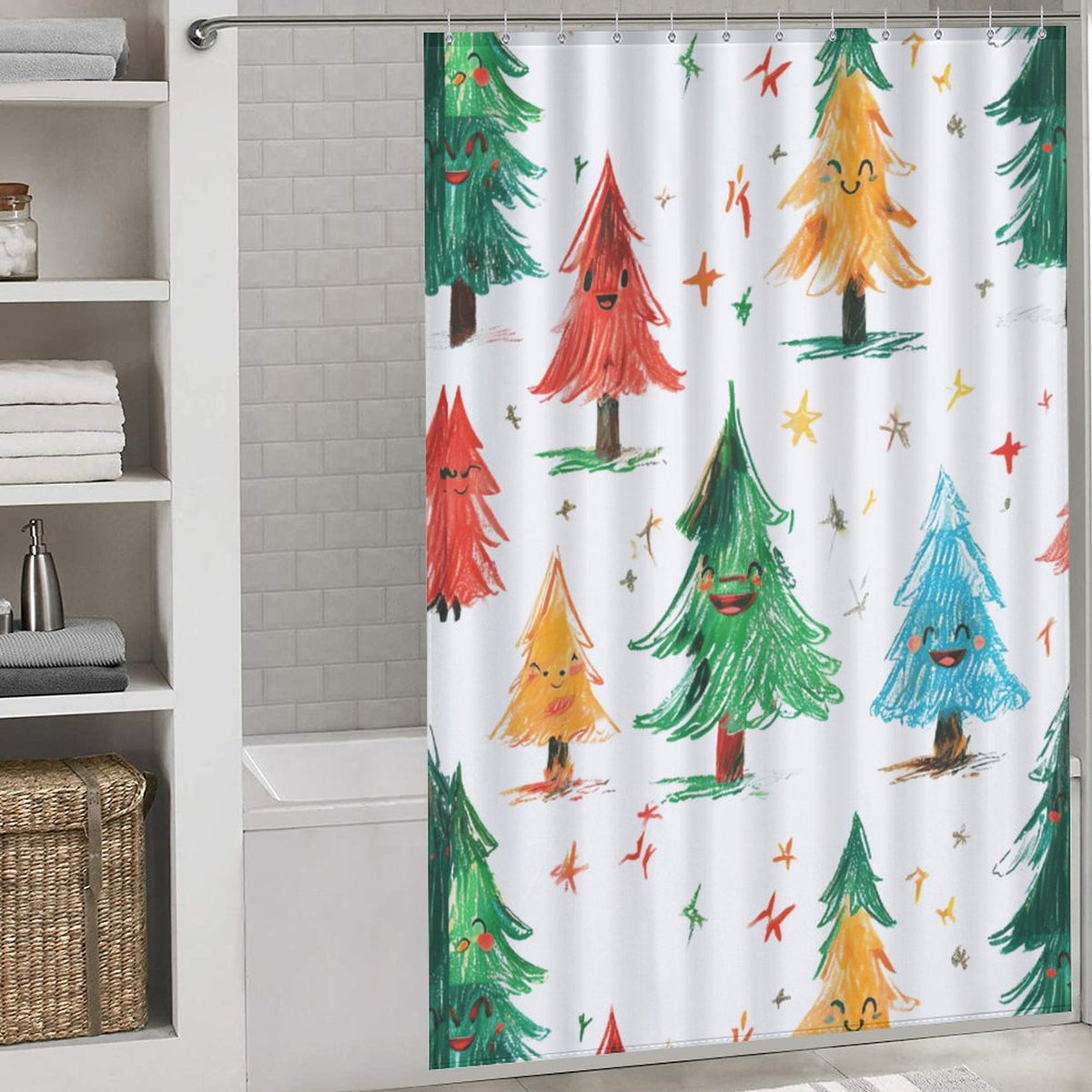 Christmas Tree Shower Curtain