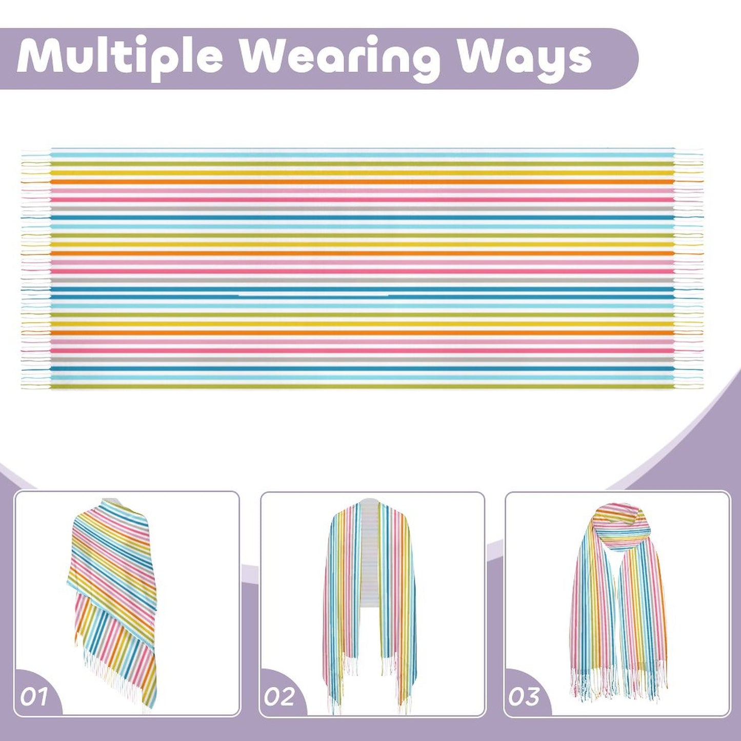 Cashmere-like Tassel Scarf