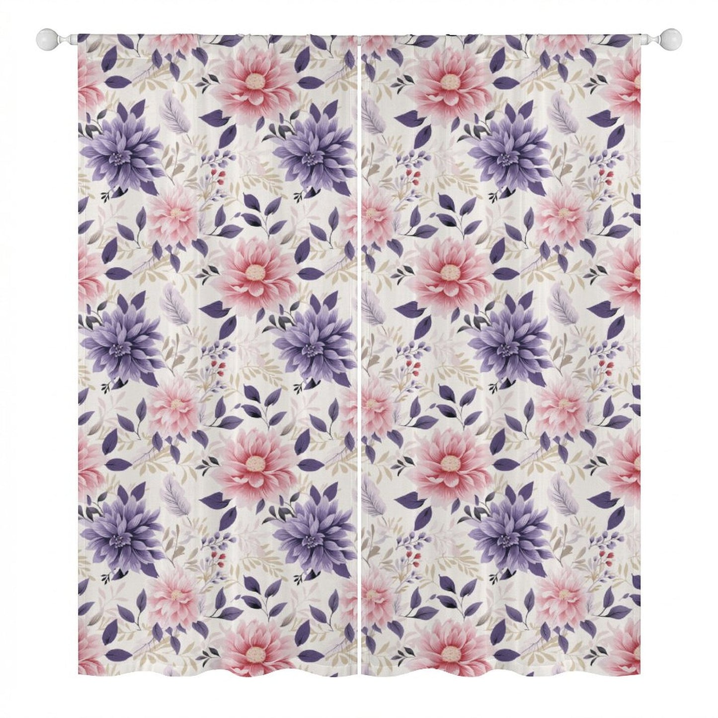 Sheer Curtain Flowers
