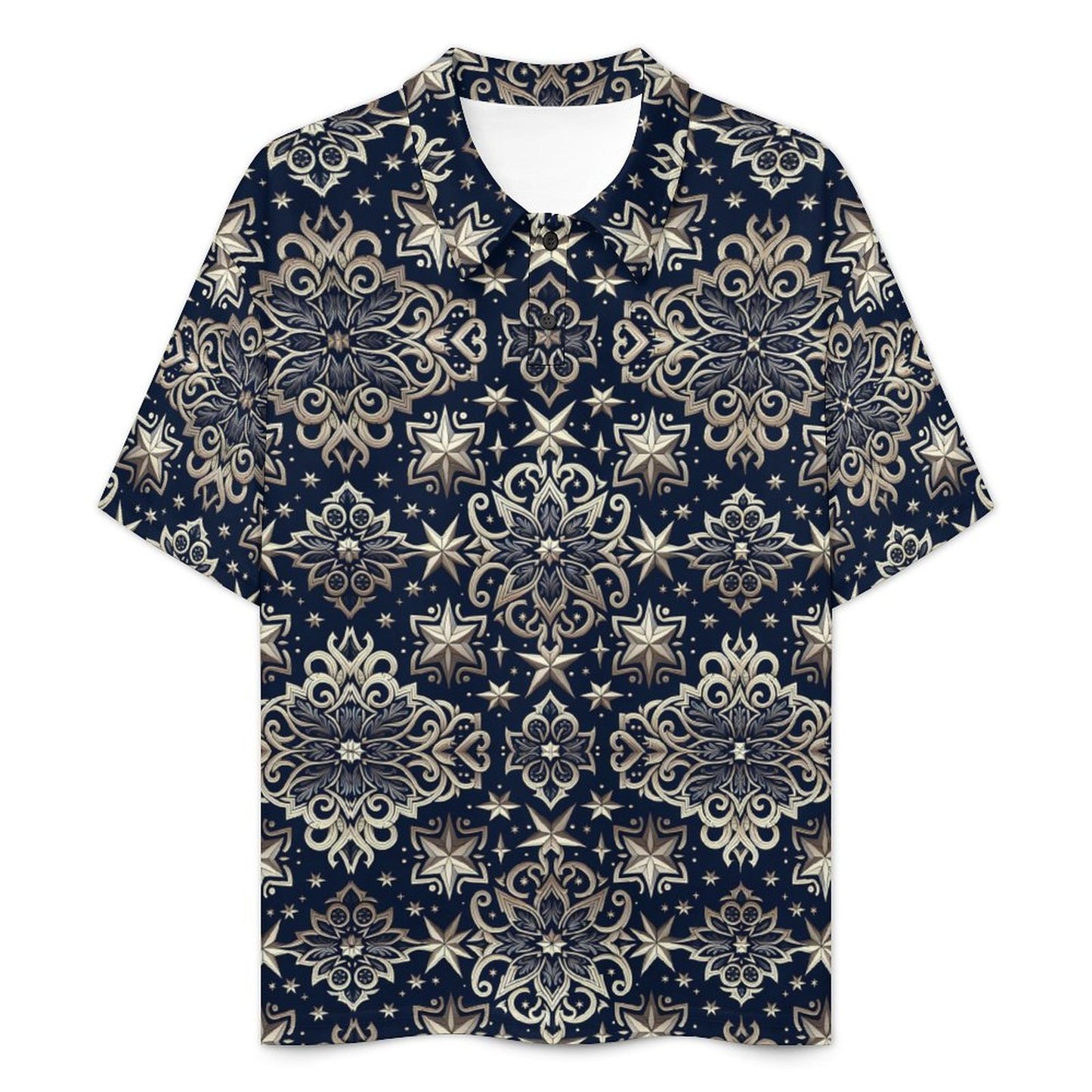 Button-Down Polo Shirt for Women