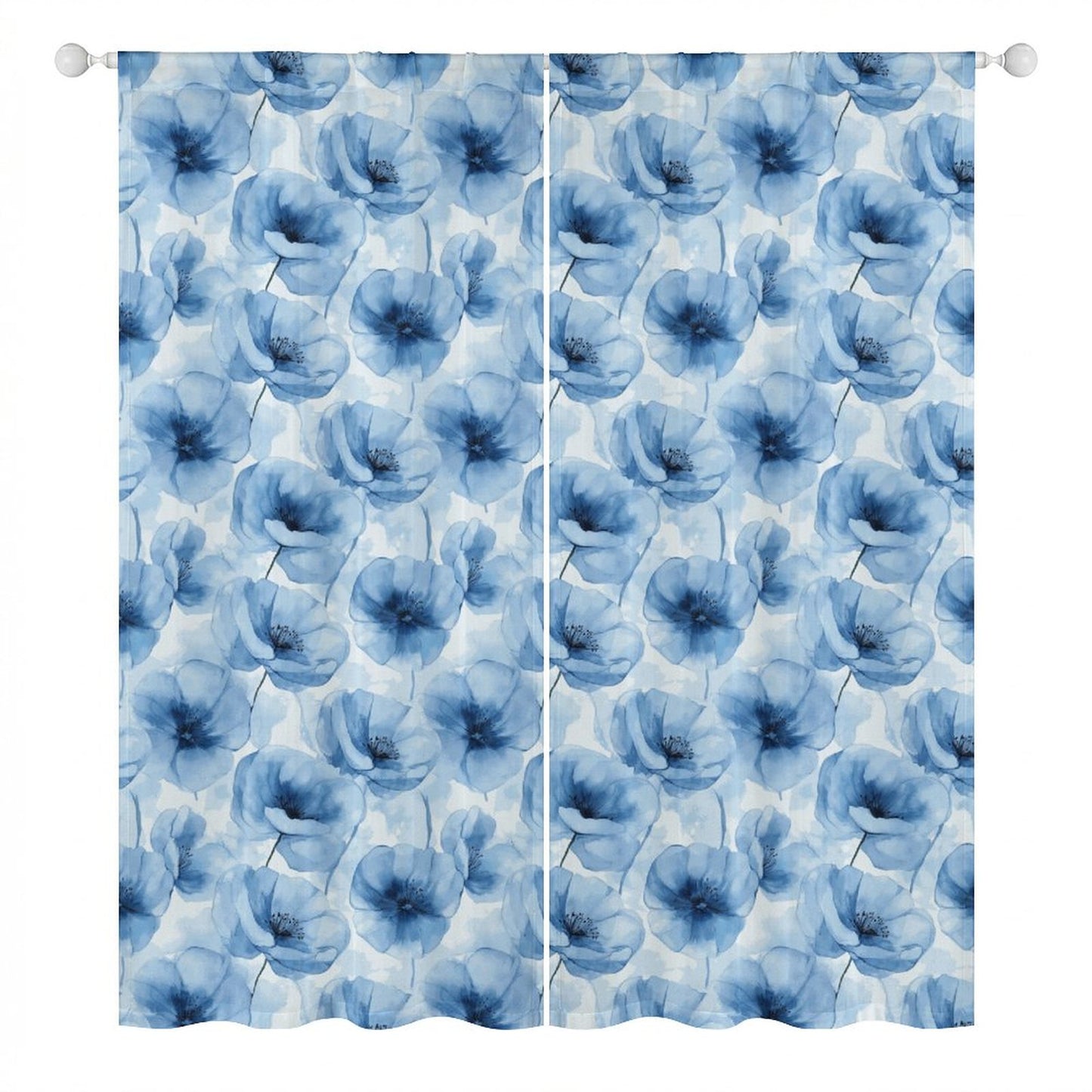 Sheer Curtain Flowers