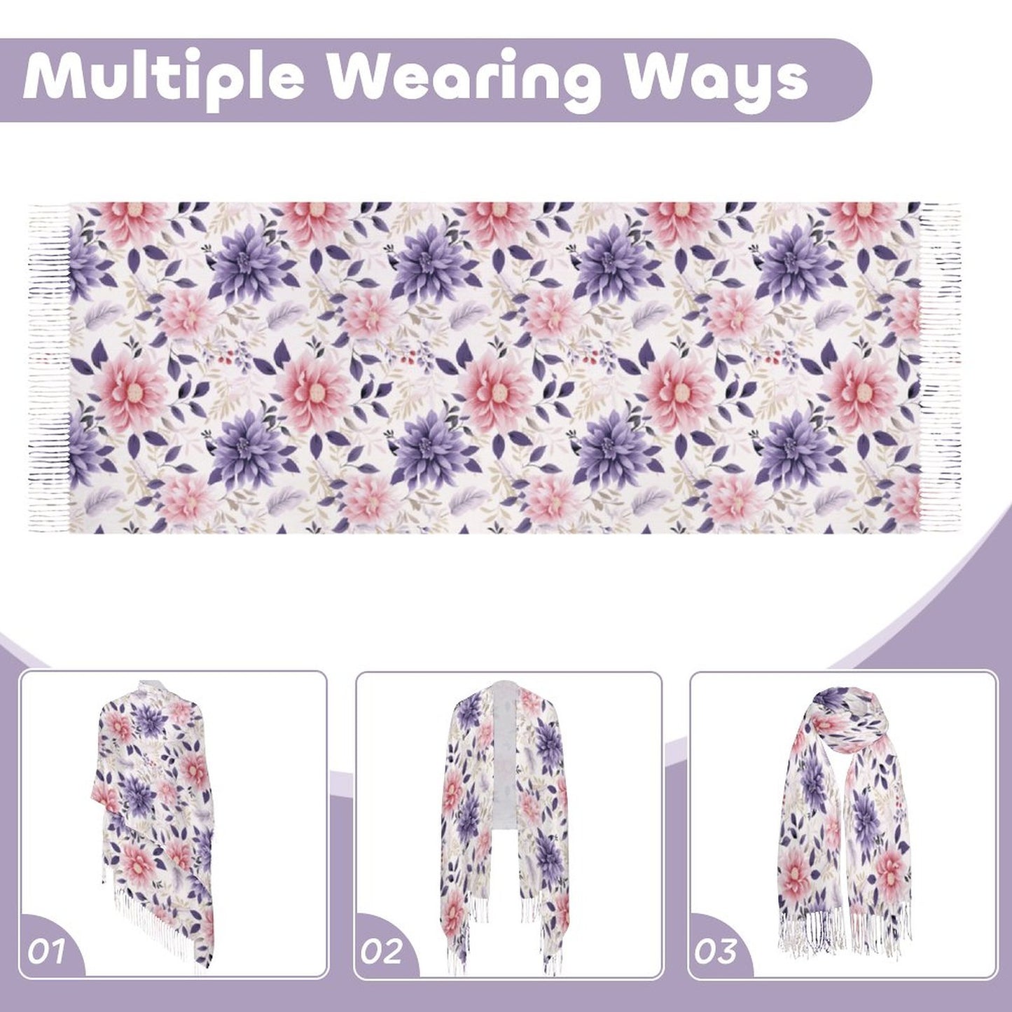 Cashmere-like Tassel Scarf