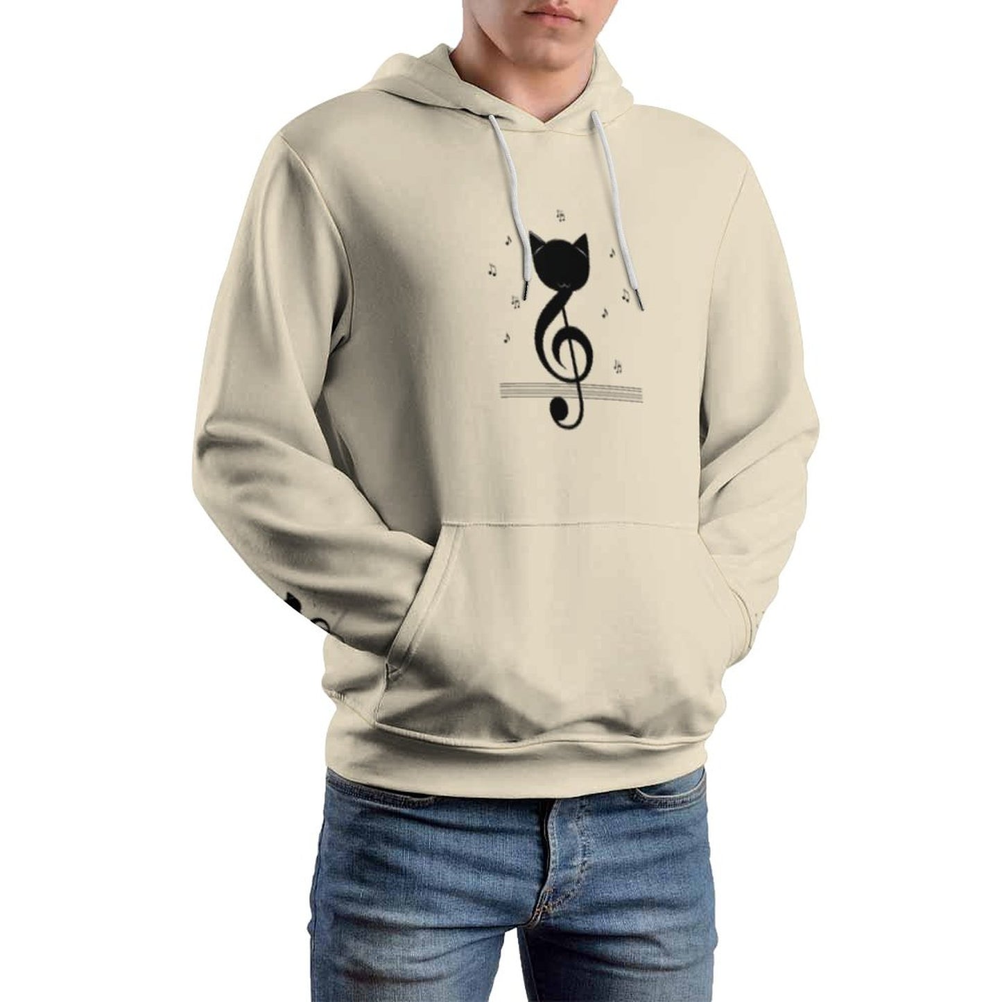 Hoodie with Double-layer hood Cat