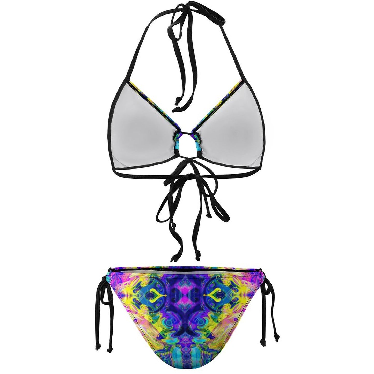 Halter Tie Front Bikini Set