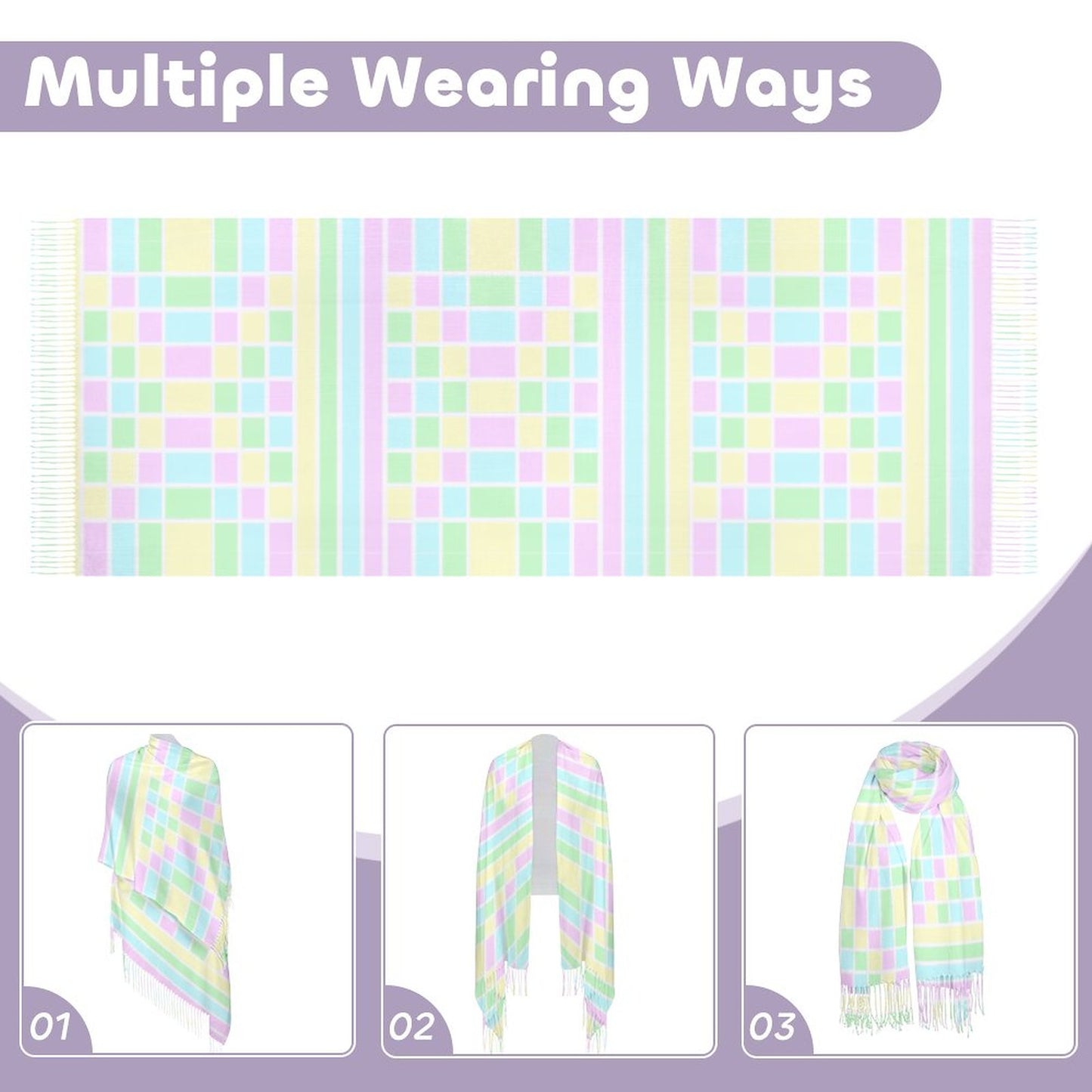 Cashmere-like Tassel Scarf