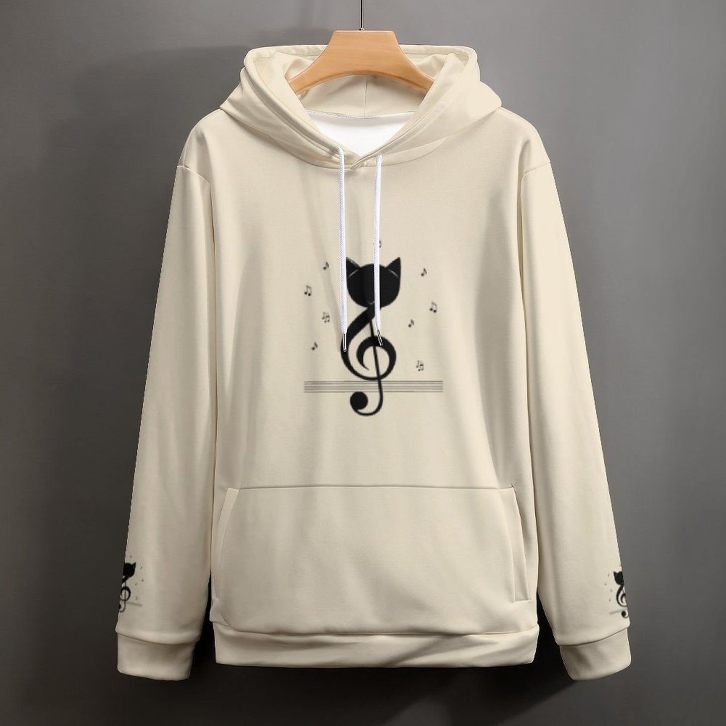 Hoodie with Double-layer hood Cat
