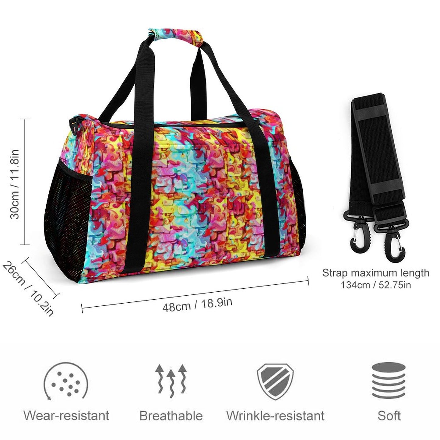 Travel Duffel Bag Bright colors