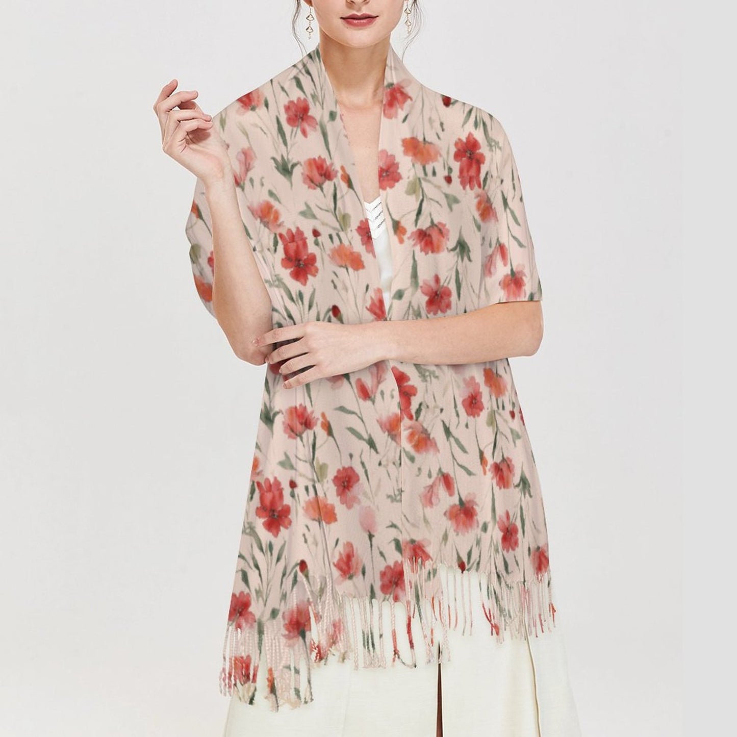 Cashmere-like Tassel Scarf