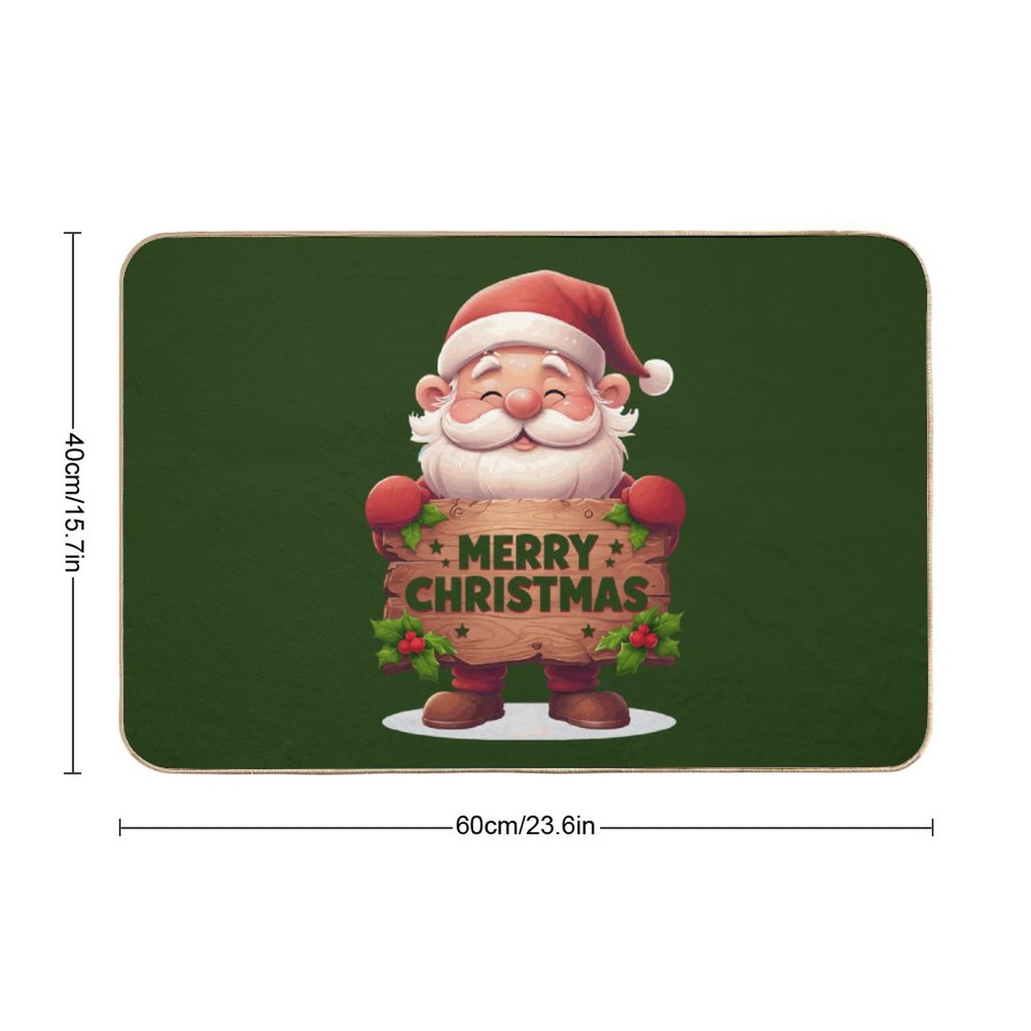 Flannel Non-slip Floor Mat-16"x24"/40x60cm