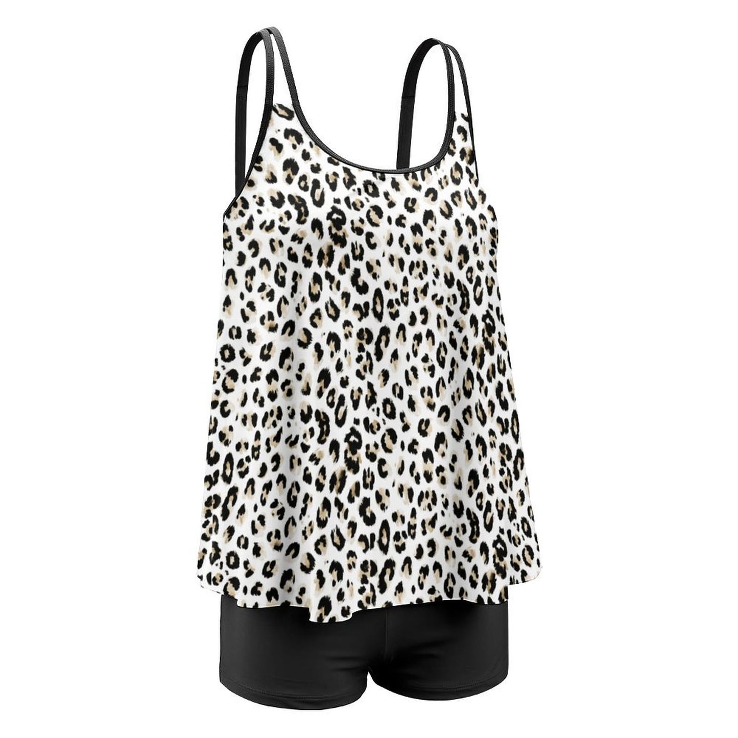 Plus Size Women Tankini 2-Piece Swimsuit