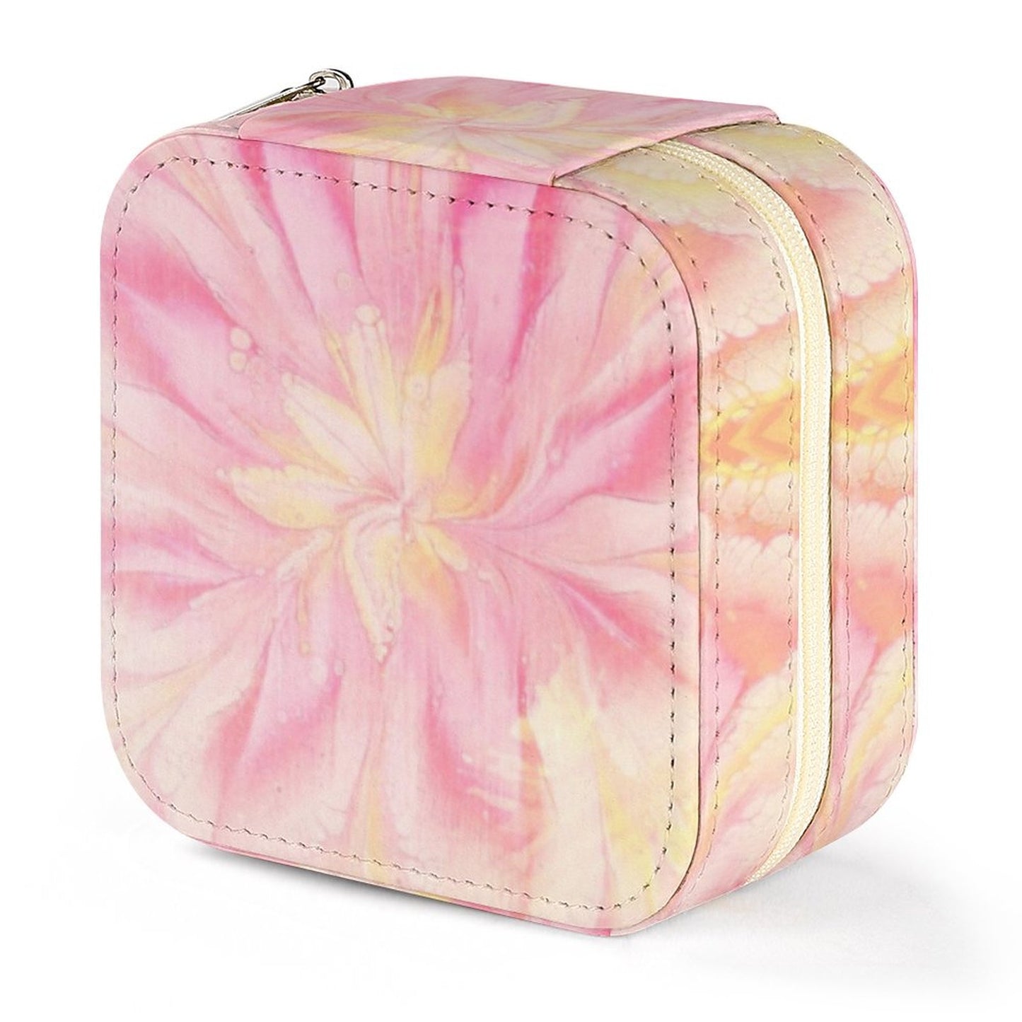 Box Organizer for Jewelry Pink Tie Dye