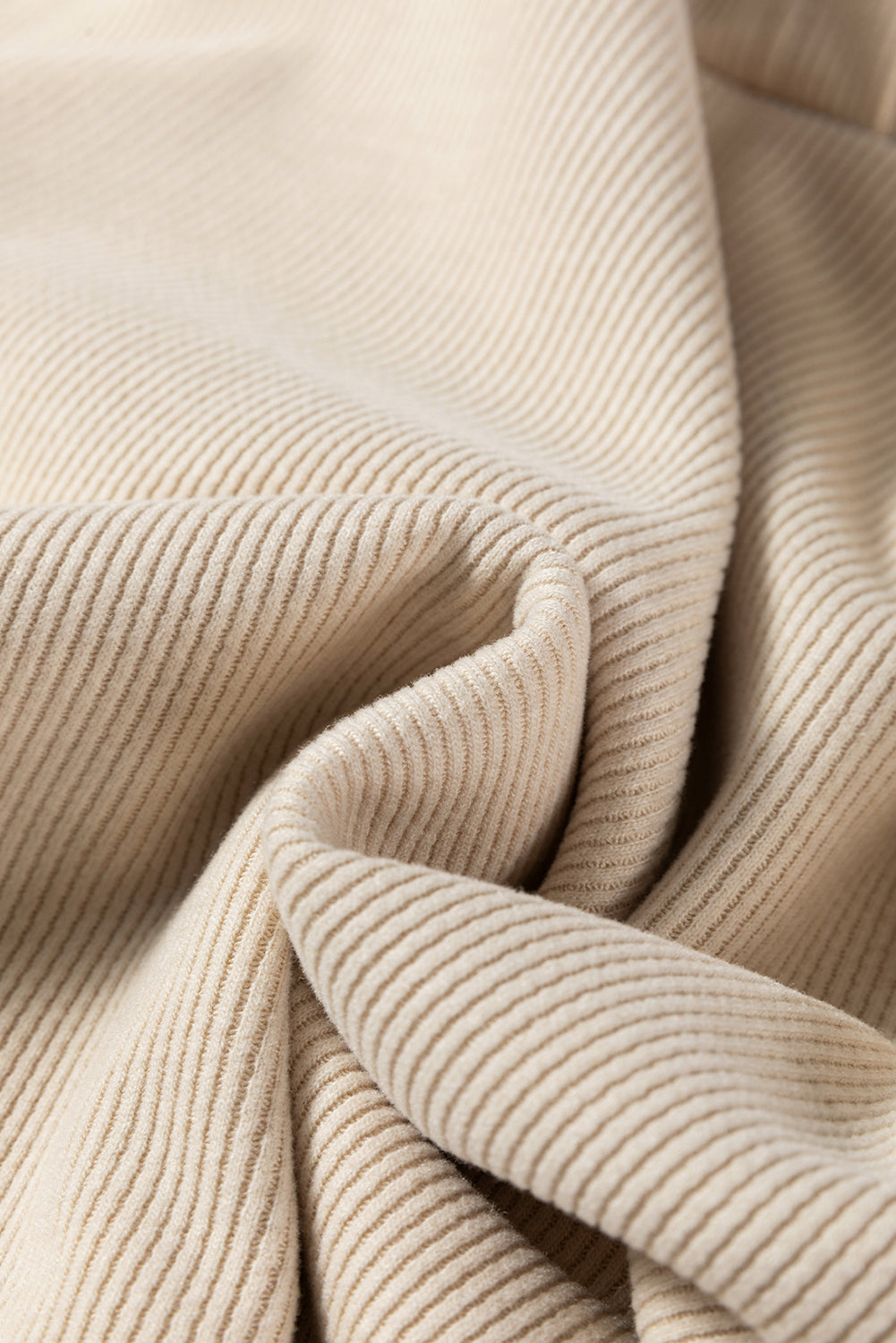 Parchment Leopard Drawstring Pullover Hoodie and High Waist Pants Corduroy Suit