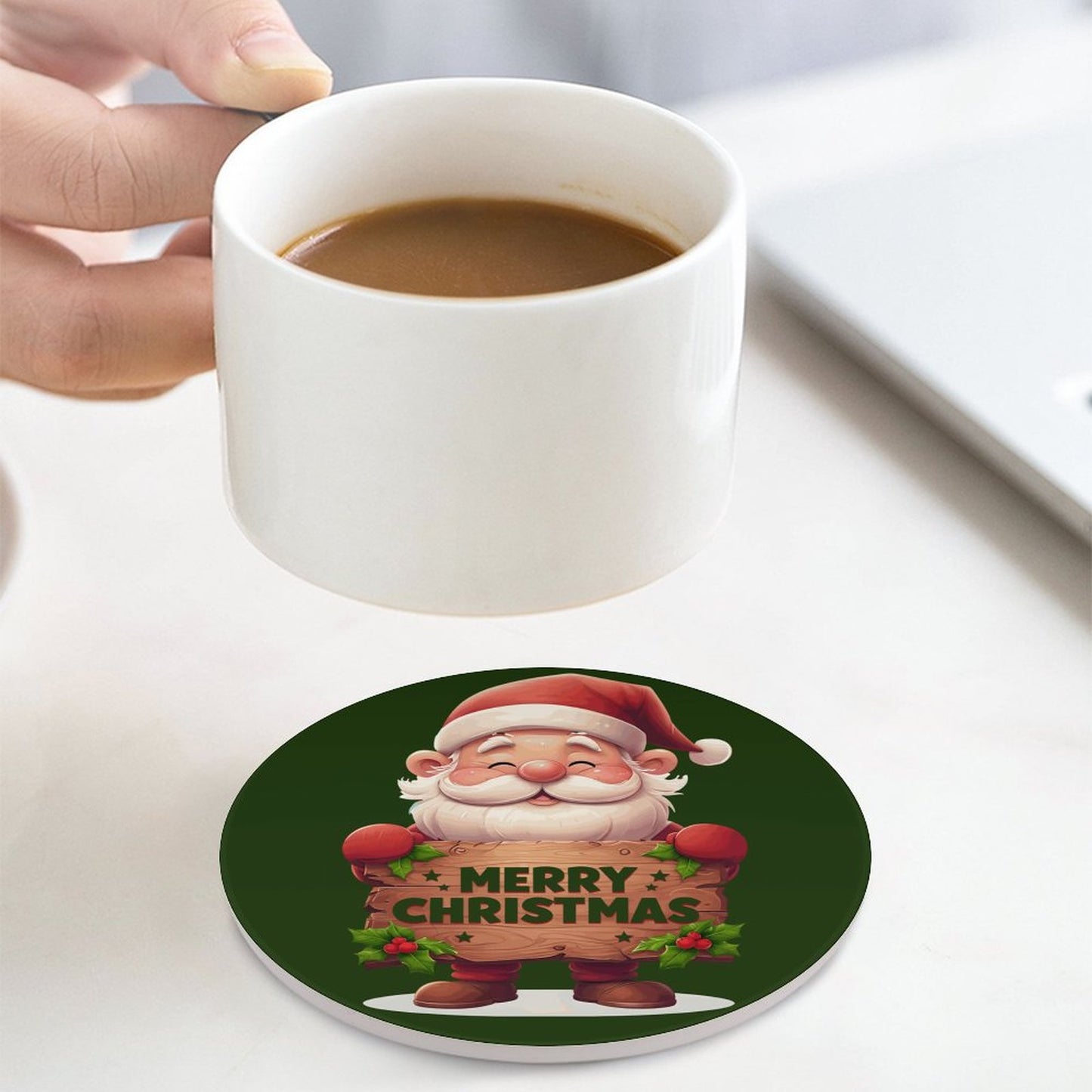 Round Ceramic Coaster