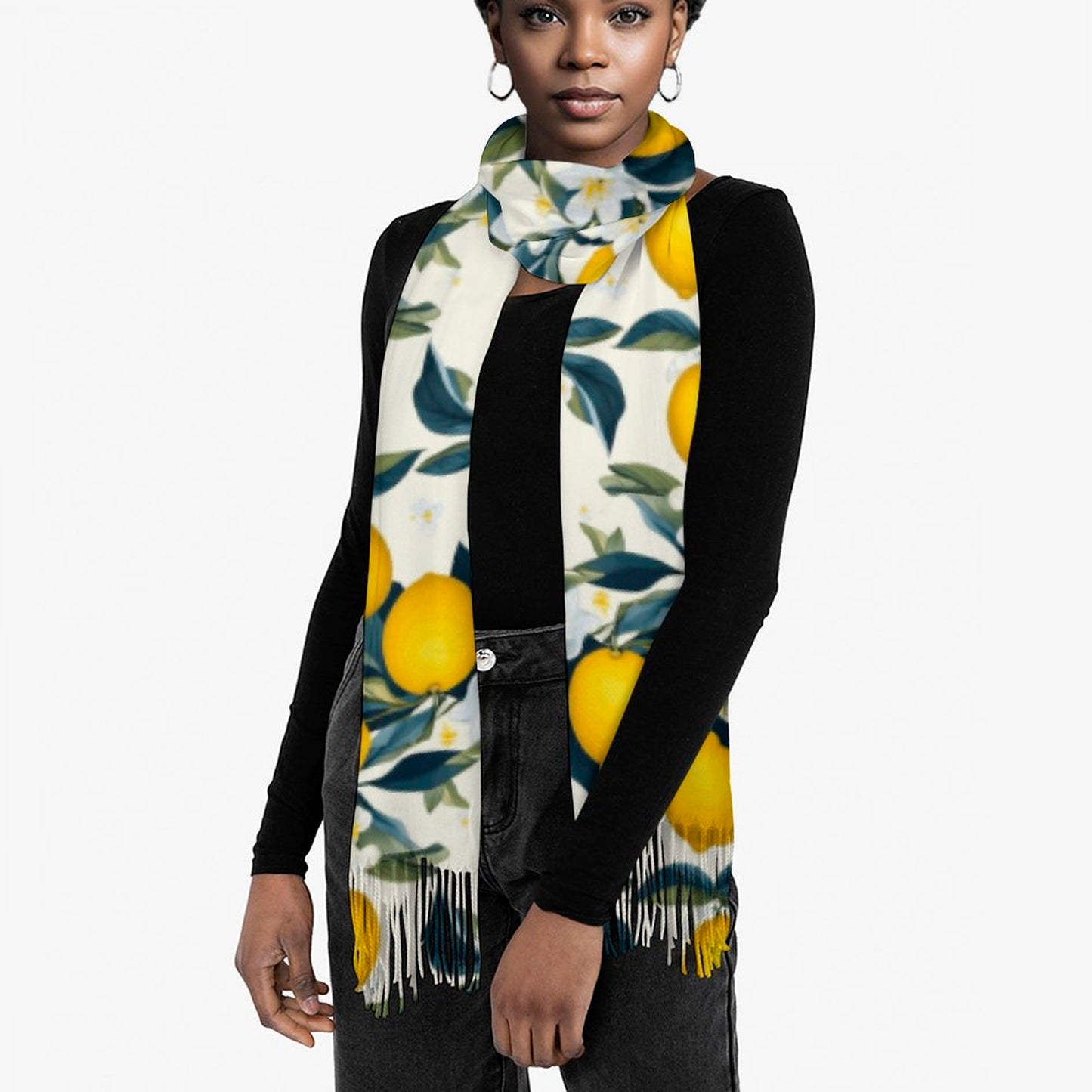 Cashmere-like Tassel Scarf