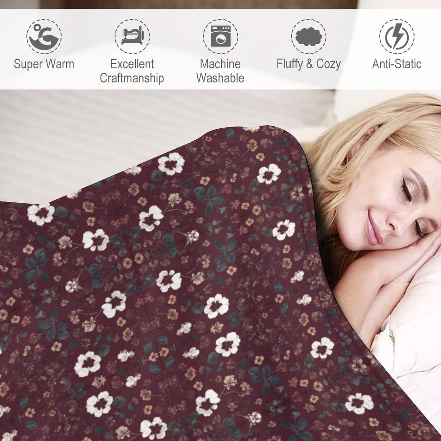 Flannel Blanket (One-sided Printing)-50"×60"