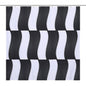 Black and white shower curtain