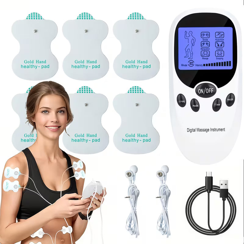 CESLIFF TENS + EMS Muscle Stimulator for Pain Relief — Eases Back, Neck, Arthritis And Foot Pain, Perfect for Post-Workout Muscle Recovery And Relaxation, The Ideal Choice for Home, Fitness Gear, Massage, And Devices!