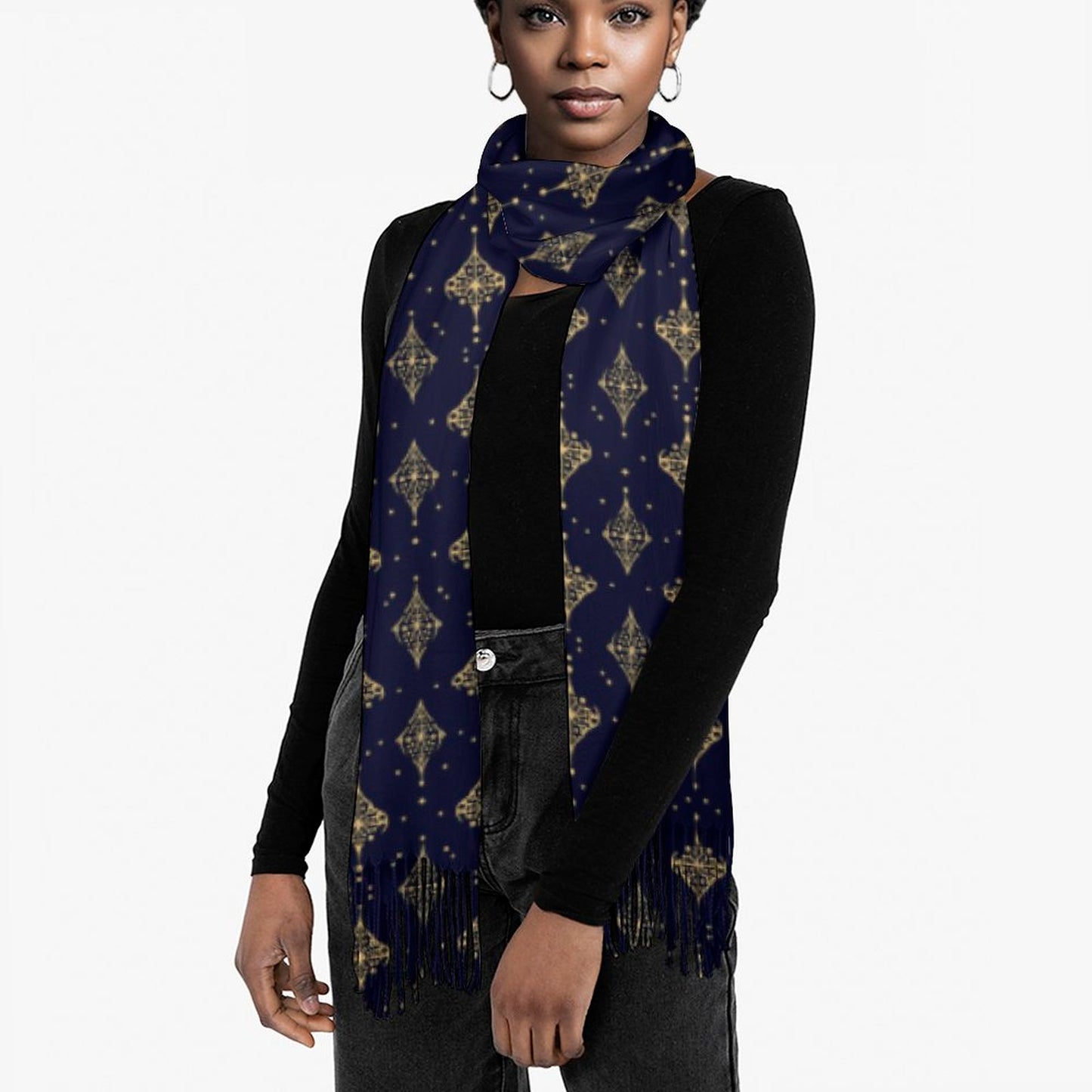 Cashmere-like Tassel Scarf