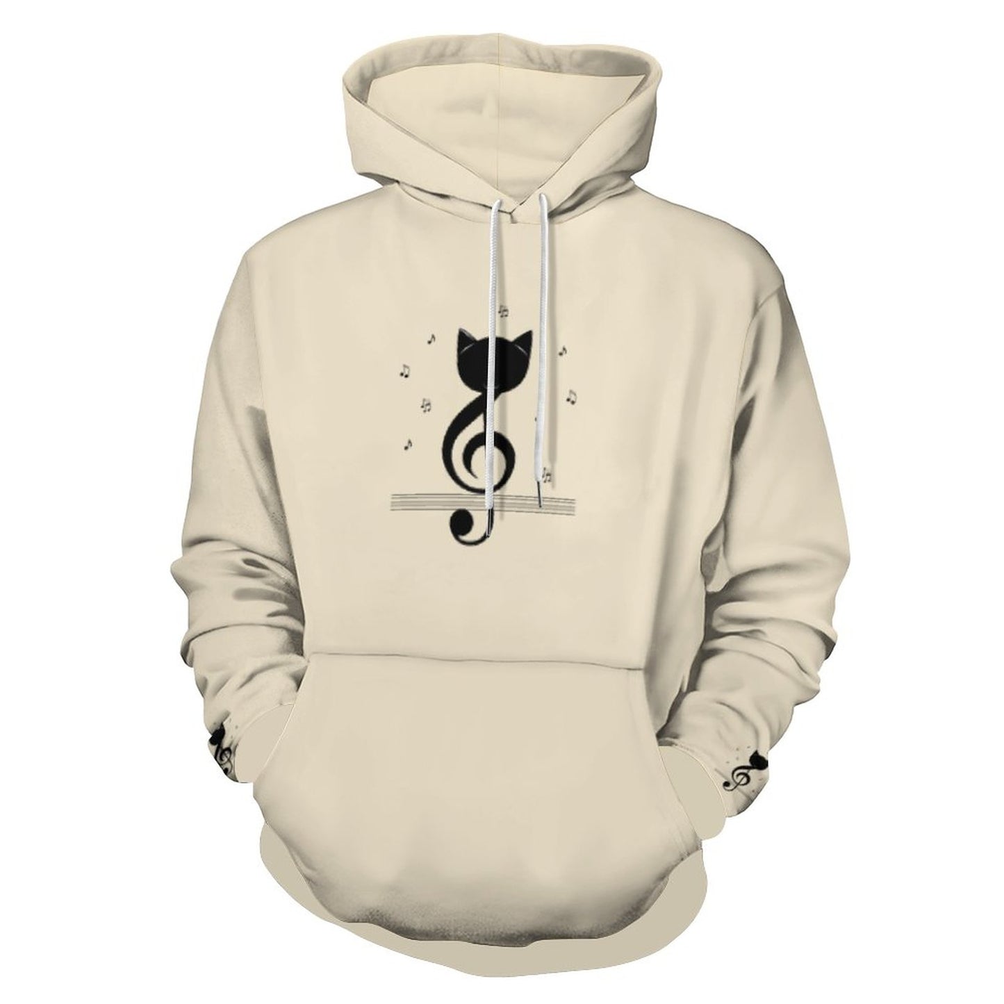 Hoodie with Double-layer hood Cat