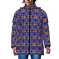 Winter Quilted Long-Sleeve Hooded Outerwear(All-Over Printing)