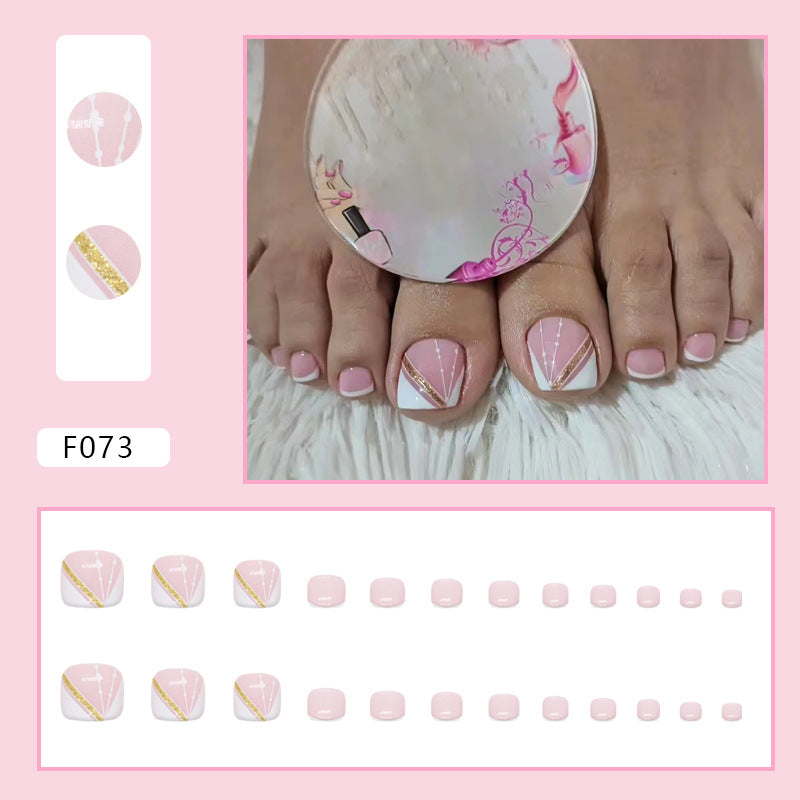 Pure desire French diamond flash ins wind sweet and cool hot girl press-on nails and Press-on toenails special fake nail manicure piece Press-on toenails nail｜365nails