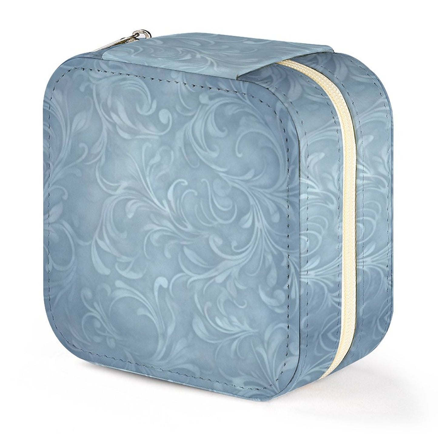 Box Organizer for Jewelry - Blue Swirls