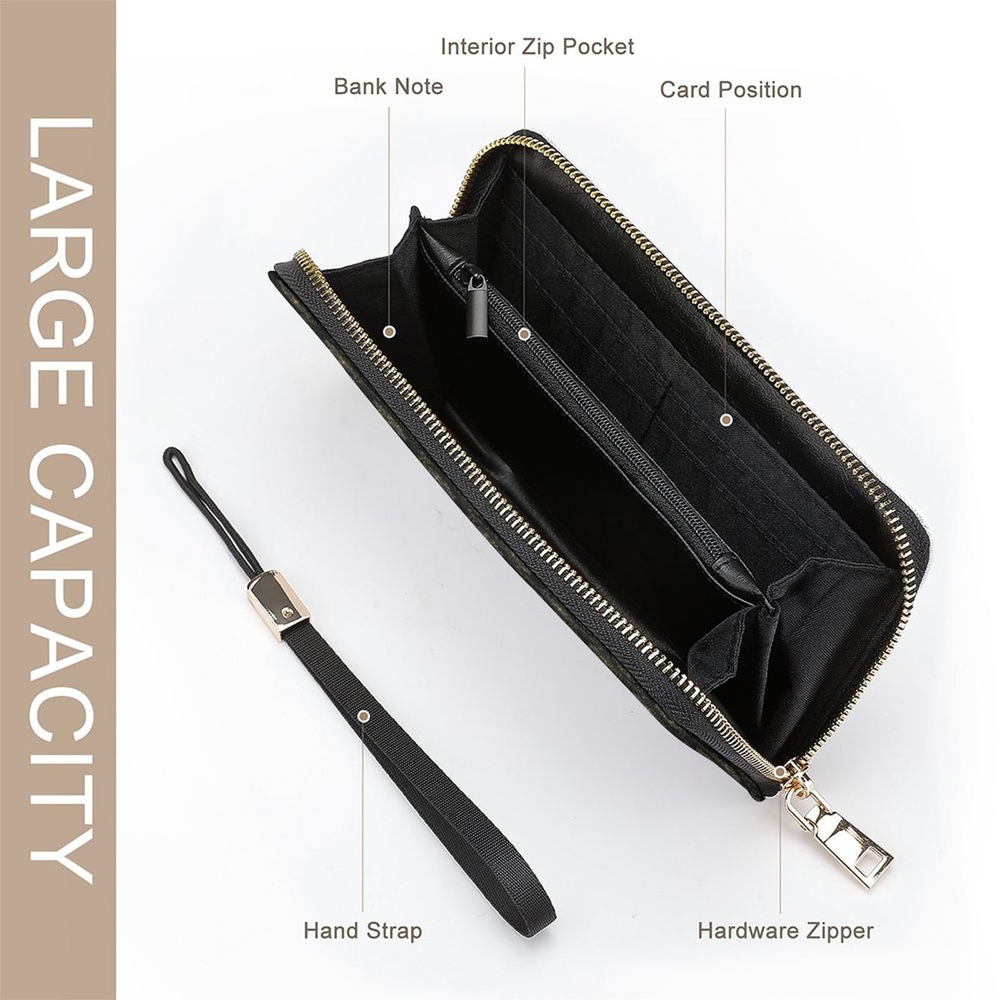 Vertical Wristlet Wallet