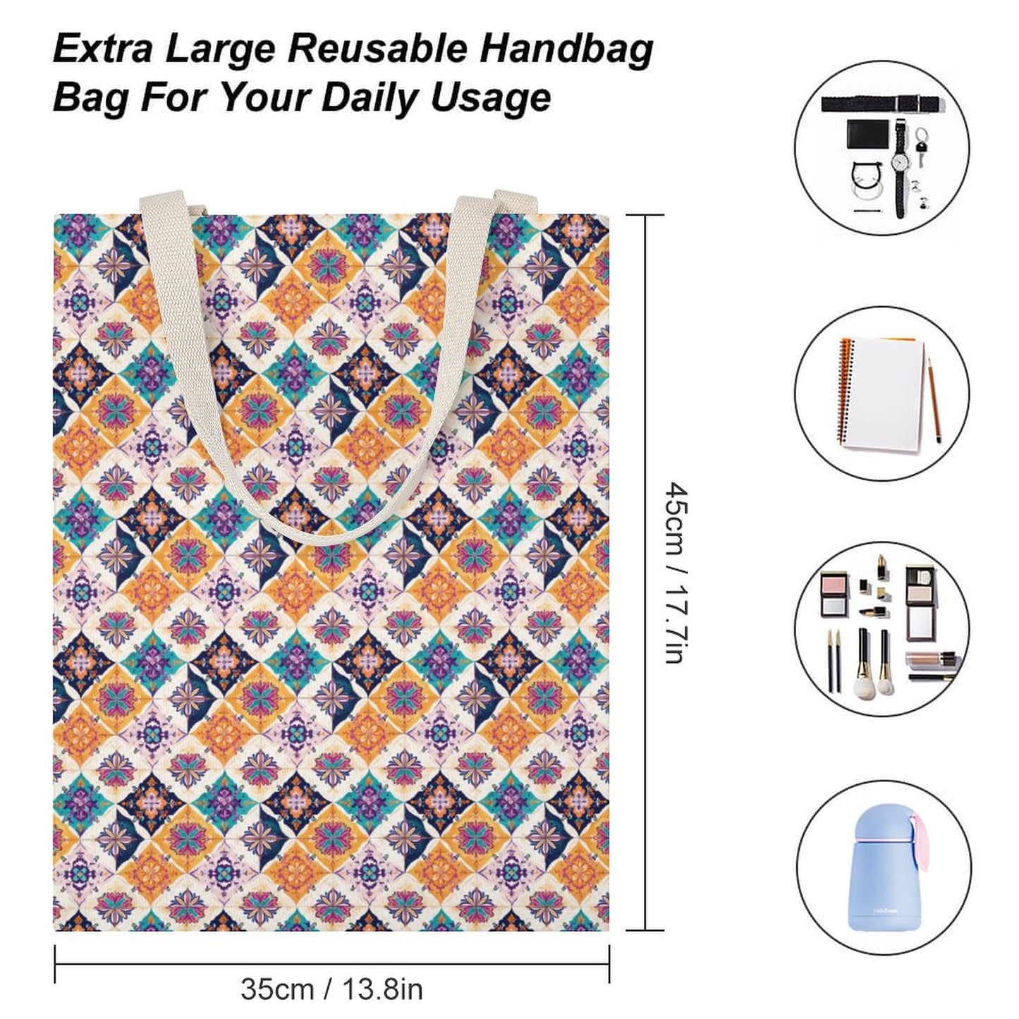 Tote Canvas Bag (Dual-sided Printing)