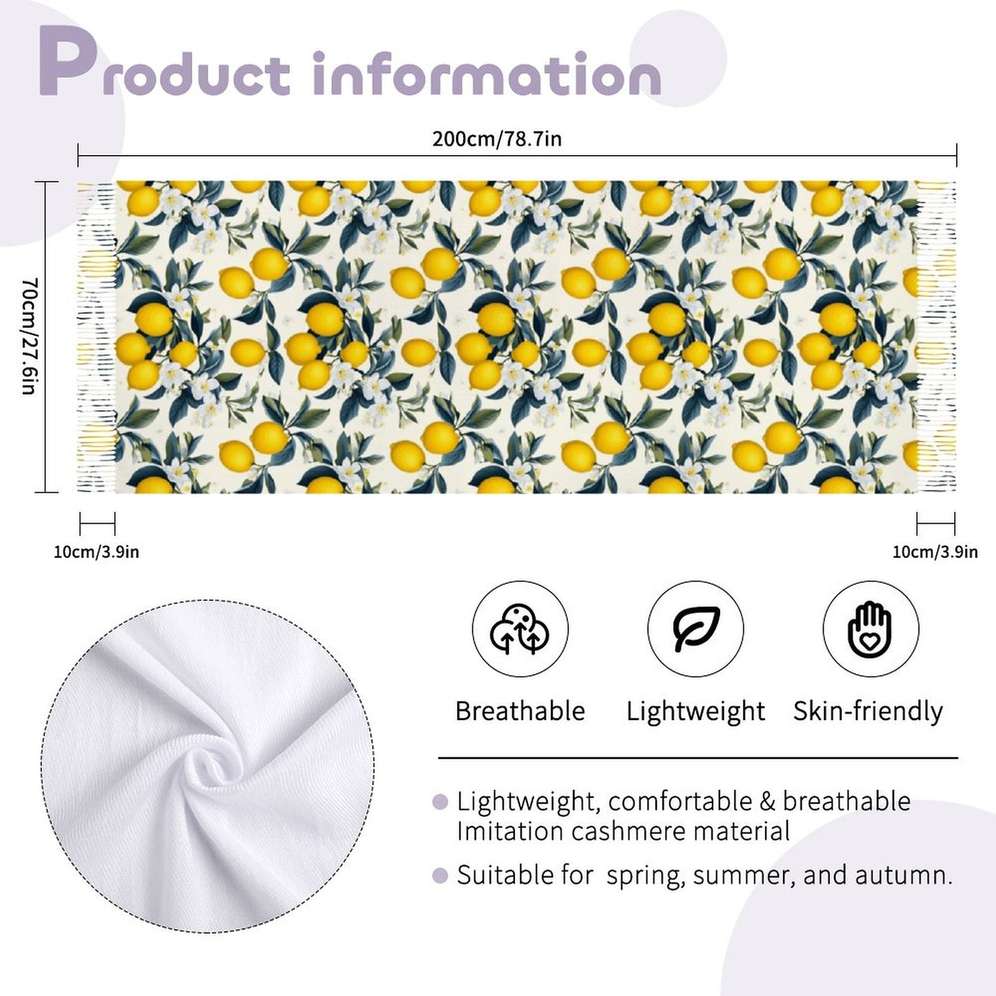 Cashmere-like Tassel Scarf