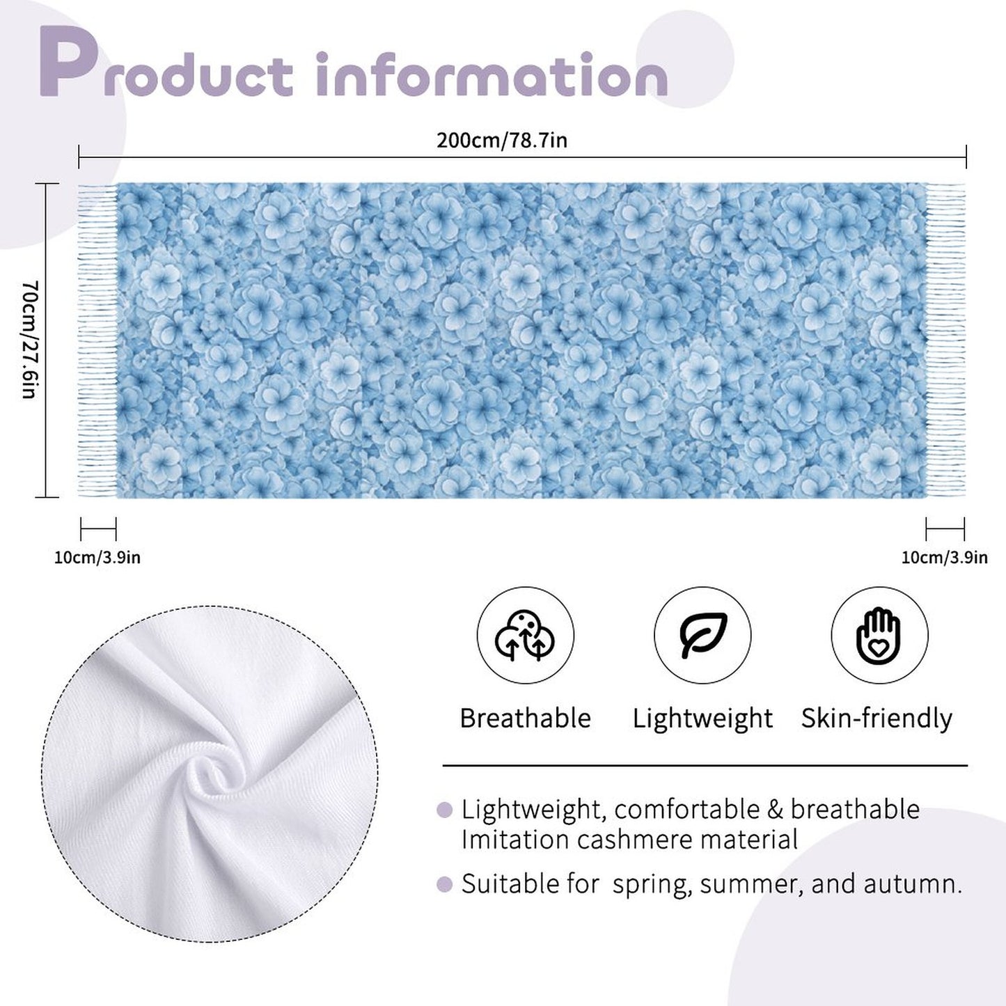 Cashmere-like Tassel Scarf