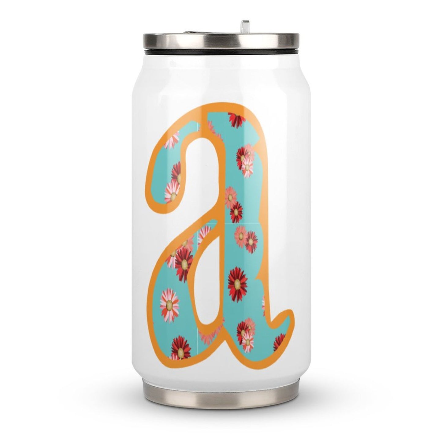 Stainless Steel Tumbler with Straw (All-Over Printing)